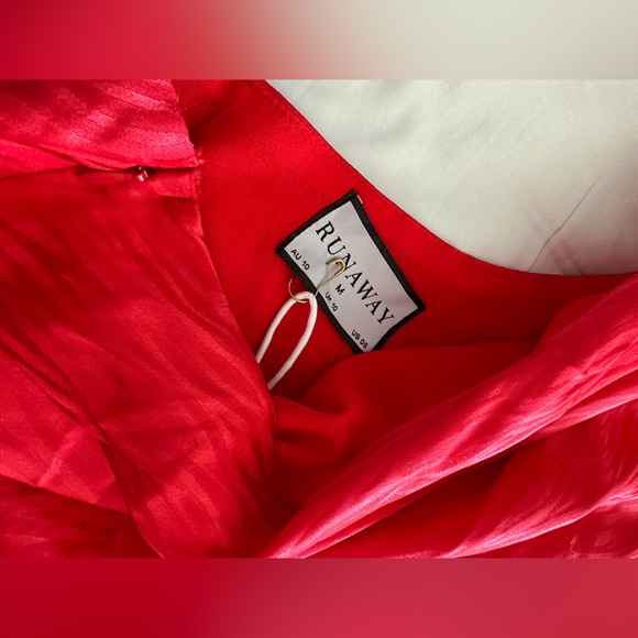 Runaway The Label Red One Shoulder Mini Dress - Picture 3 of 4